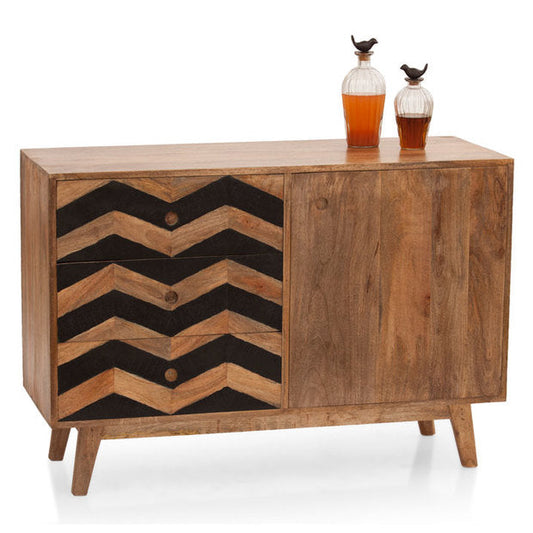 Crockery Unit - Wooden - HERRINGBONE