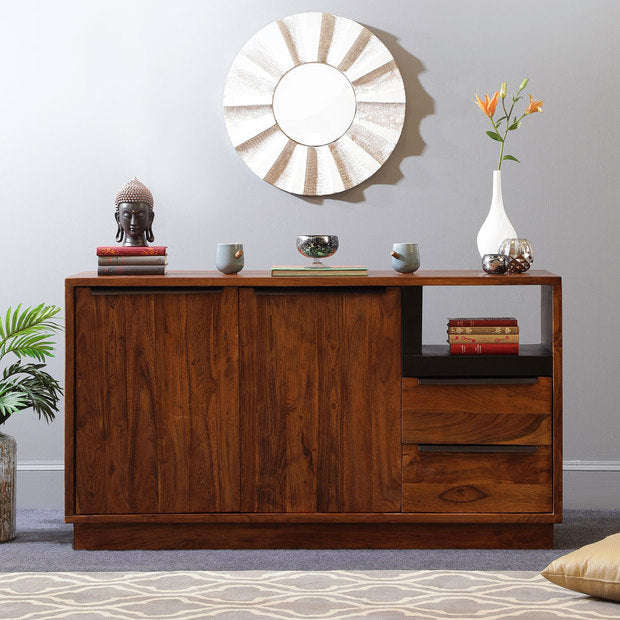Crockery Unit - Wooden - RIGA