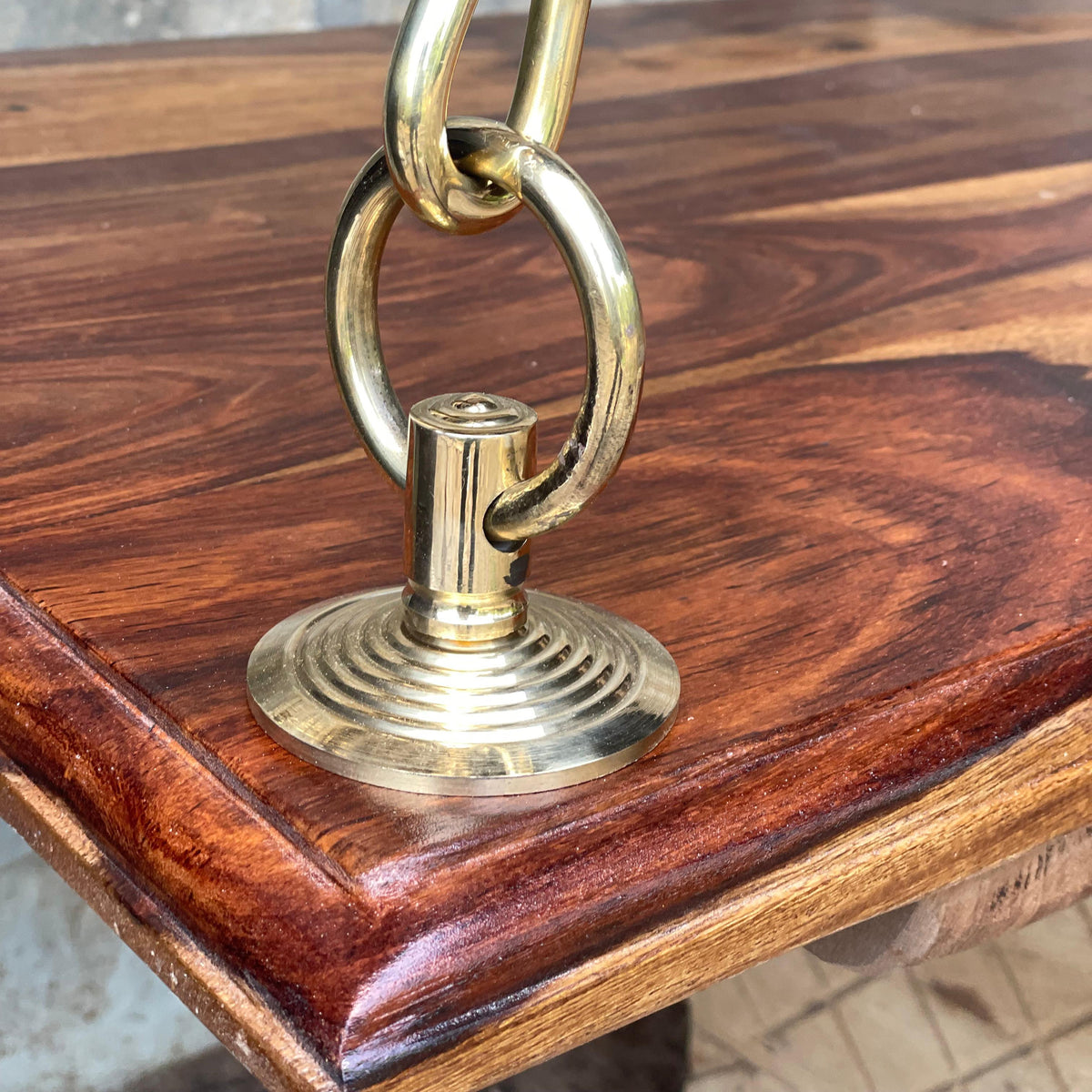 Meera — Wooden swing ( brass chains )