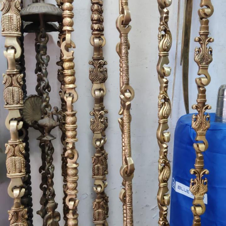 Meera — Wooden swing ( brass chains )