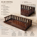 Elm — Wooden swing