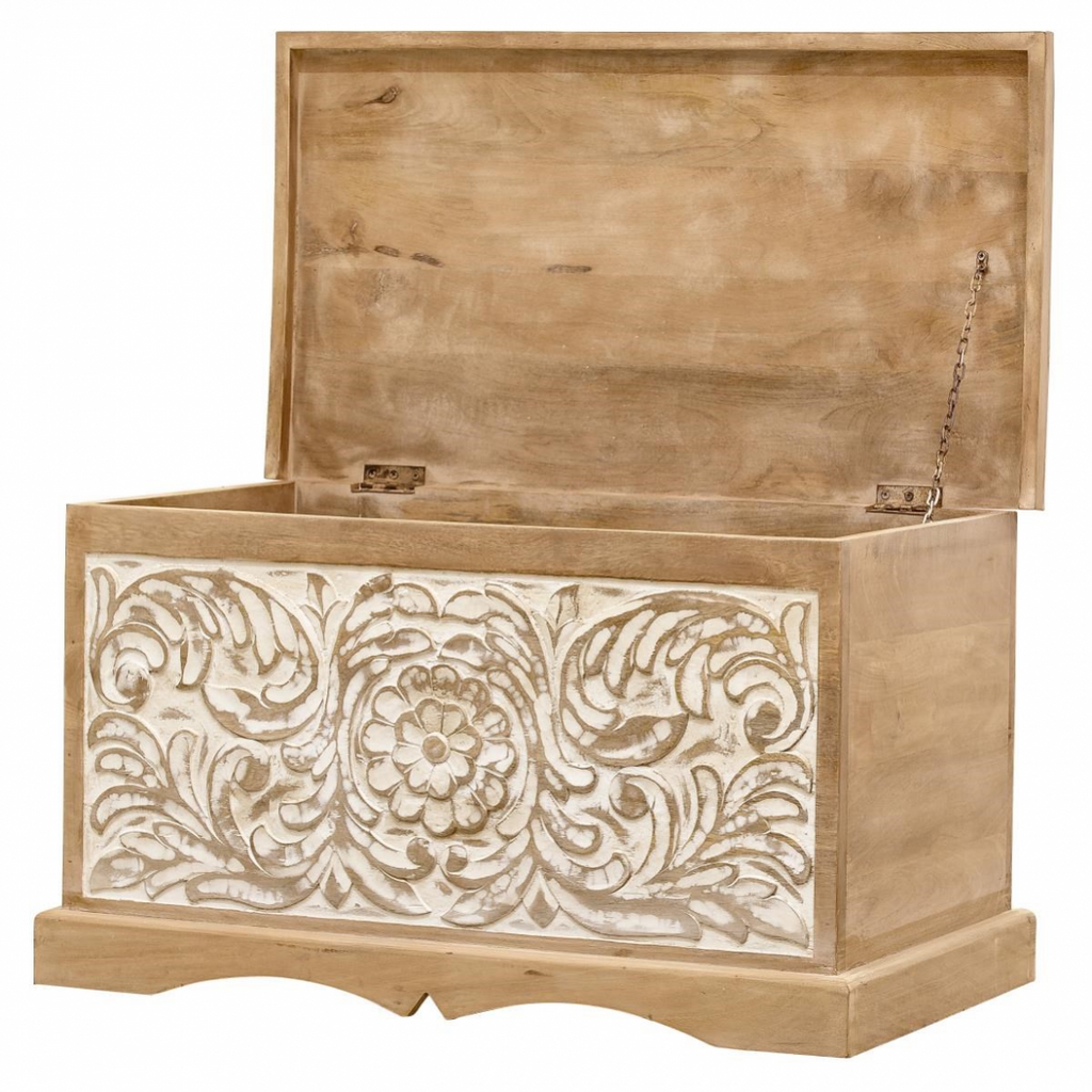 Trunk ( sandook ) - Wooden — Dahlia Carved