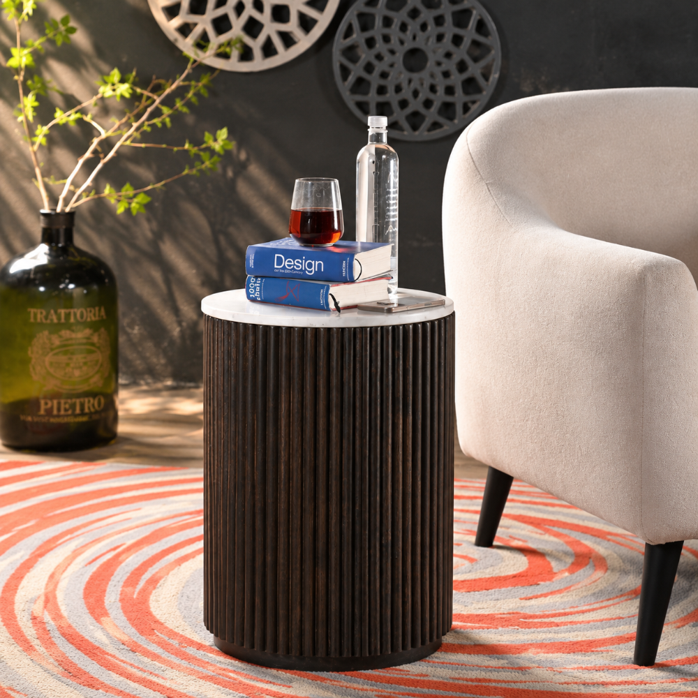 Side Table — Fluted