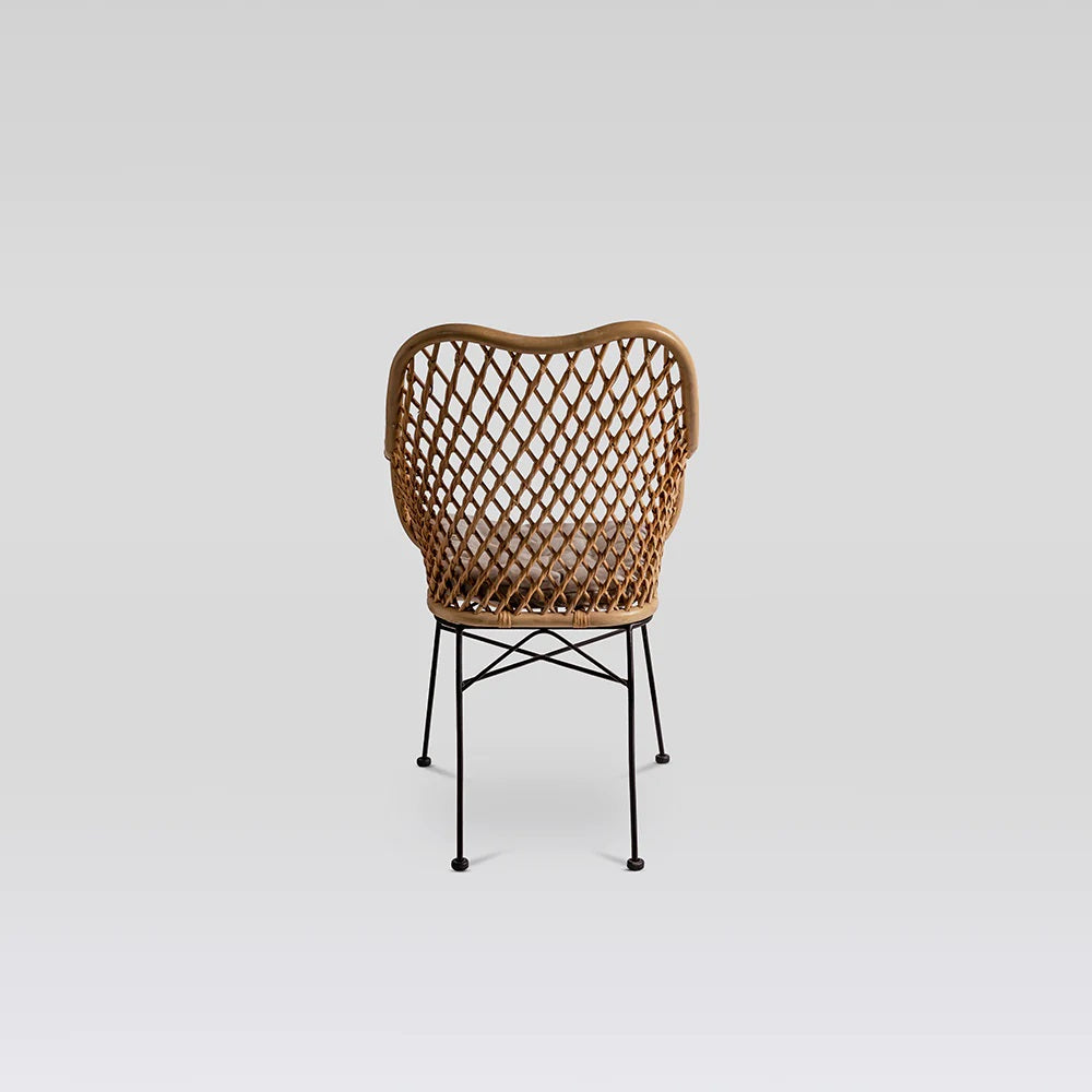 Frontier — Accent Chair Rattan Iron