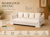 Swing for porch wooden jhula —  Marigold