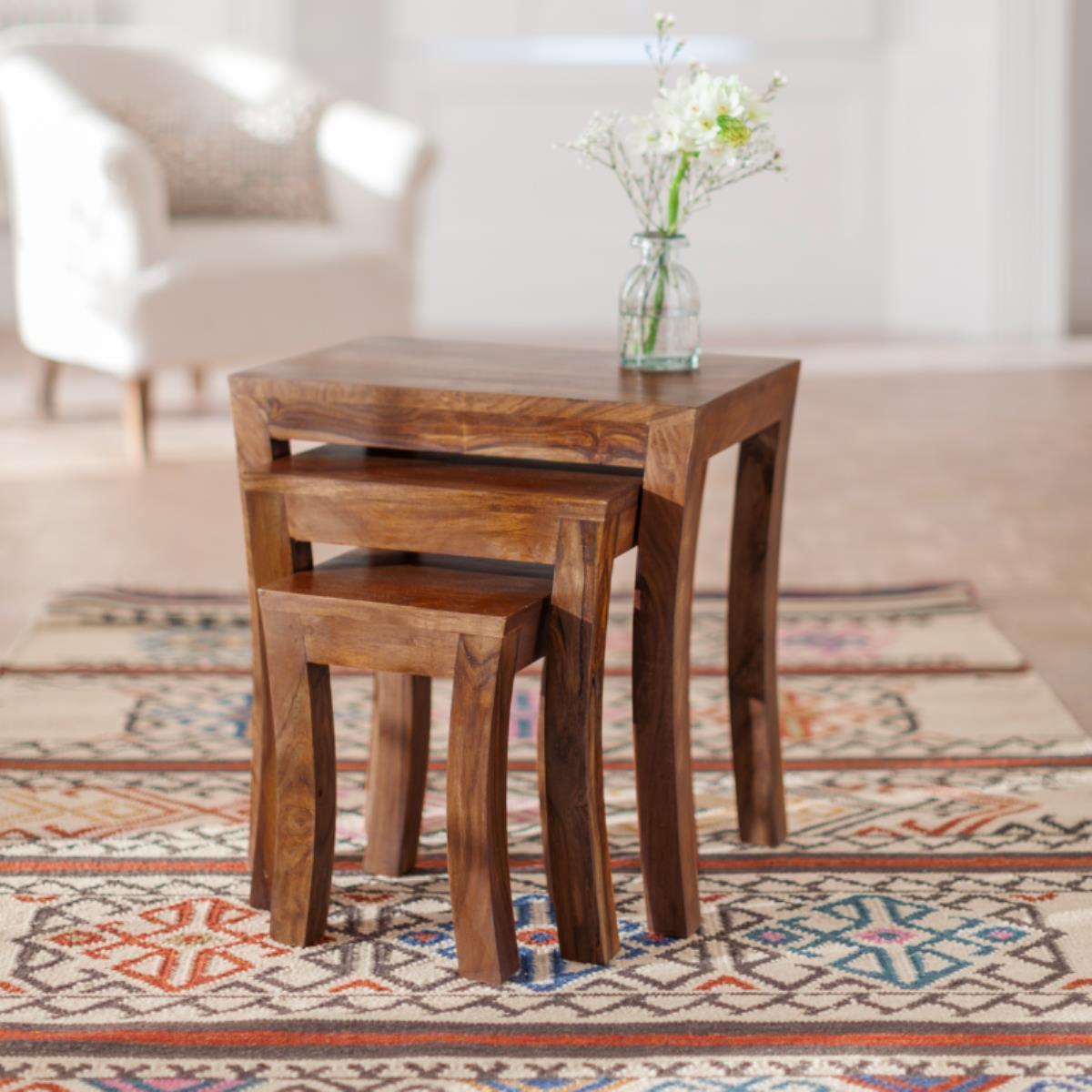Ella Nested Wooden Stools