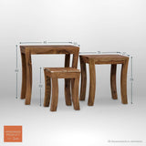 Ella Nested Wooden Stools
