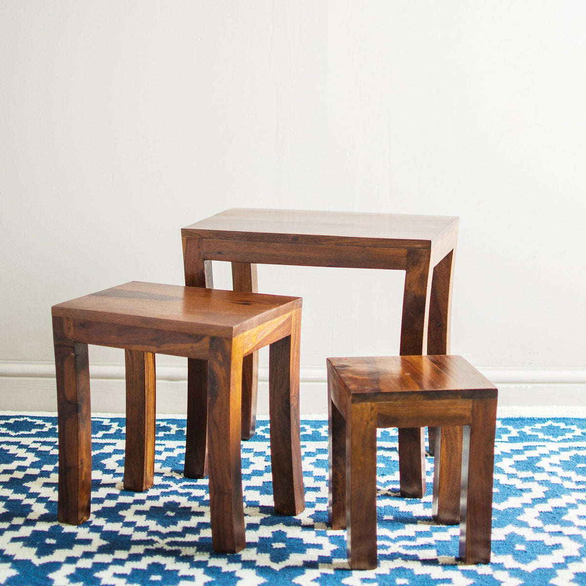 Ella Nested Wooden Stools