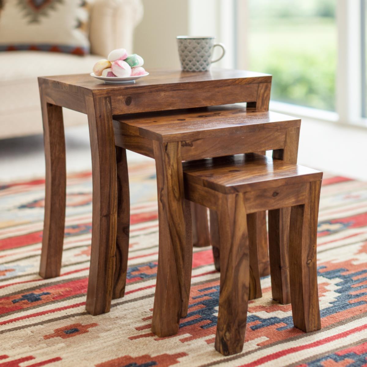 Ella Nested Wooden Stools