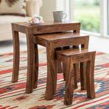 Ella Nested Wooden Stools