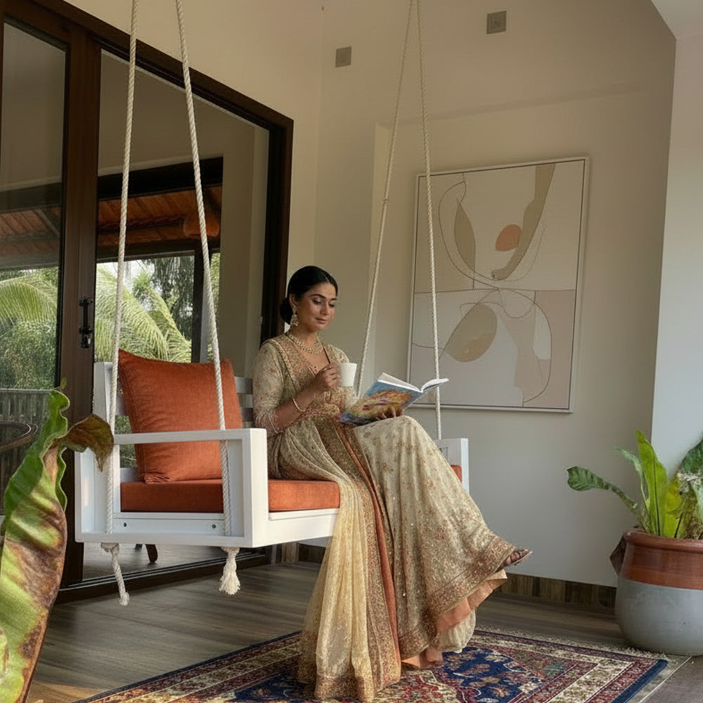 wooden swing
