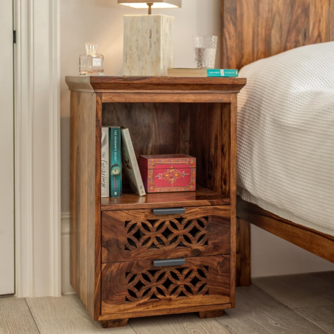 Bedside Table (Wooden) — Camellia Main image