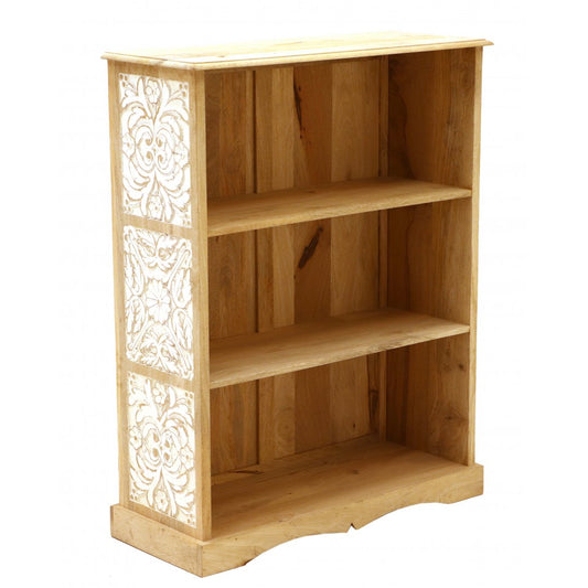 Bookcase Wooden — Carved Dahlia
