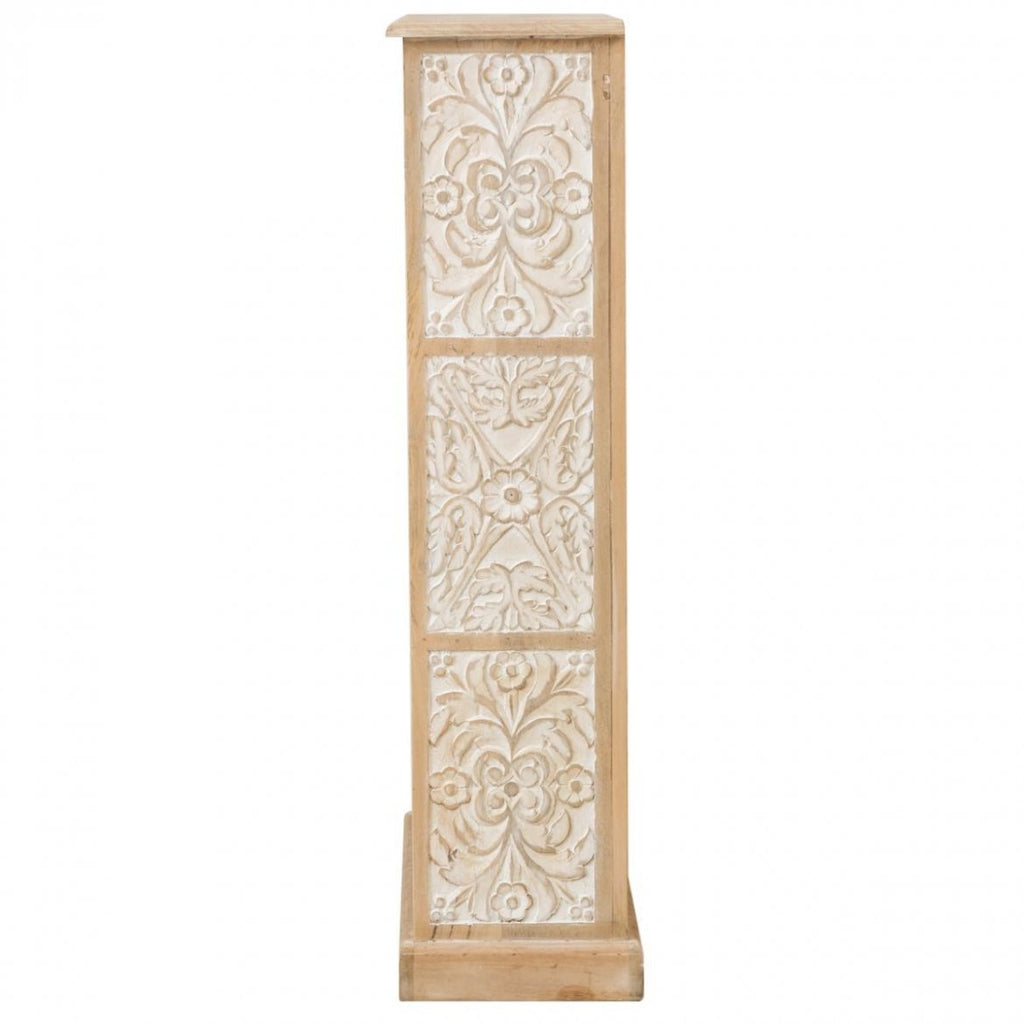 Bookcase Wooden — Carved Dahlia