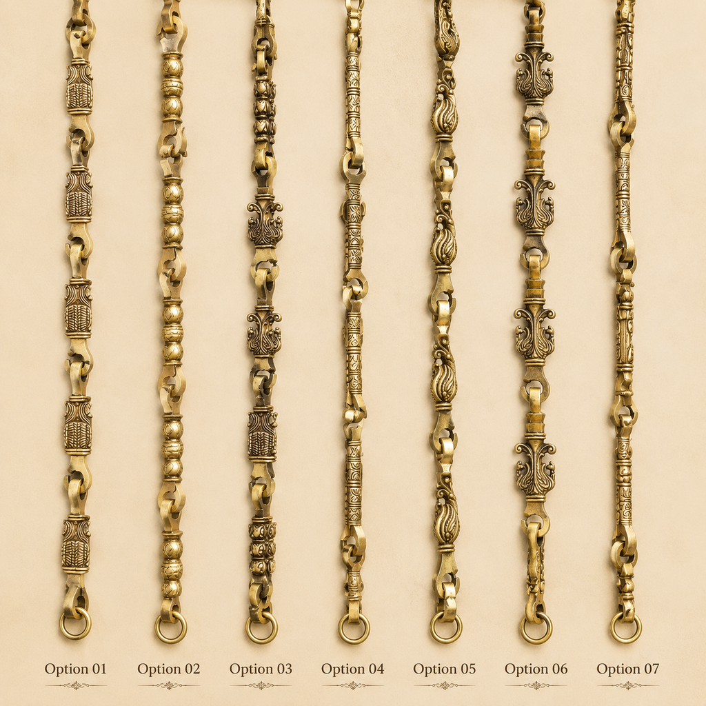 Meera — Wooden swing ( brass chains )