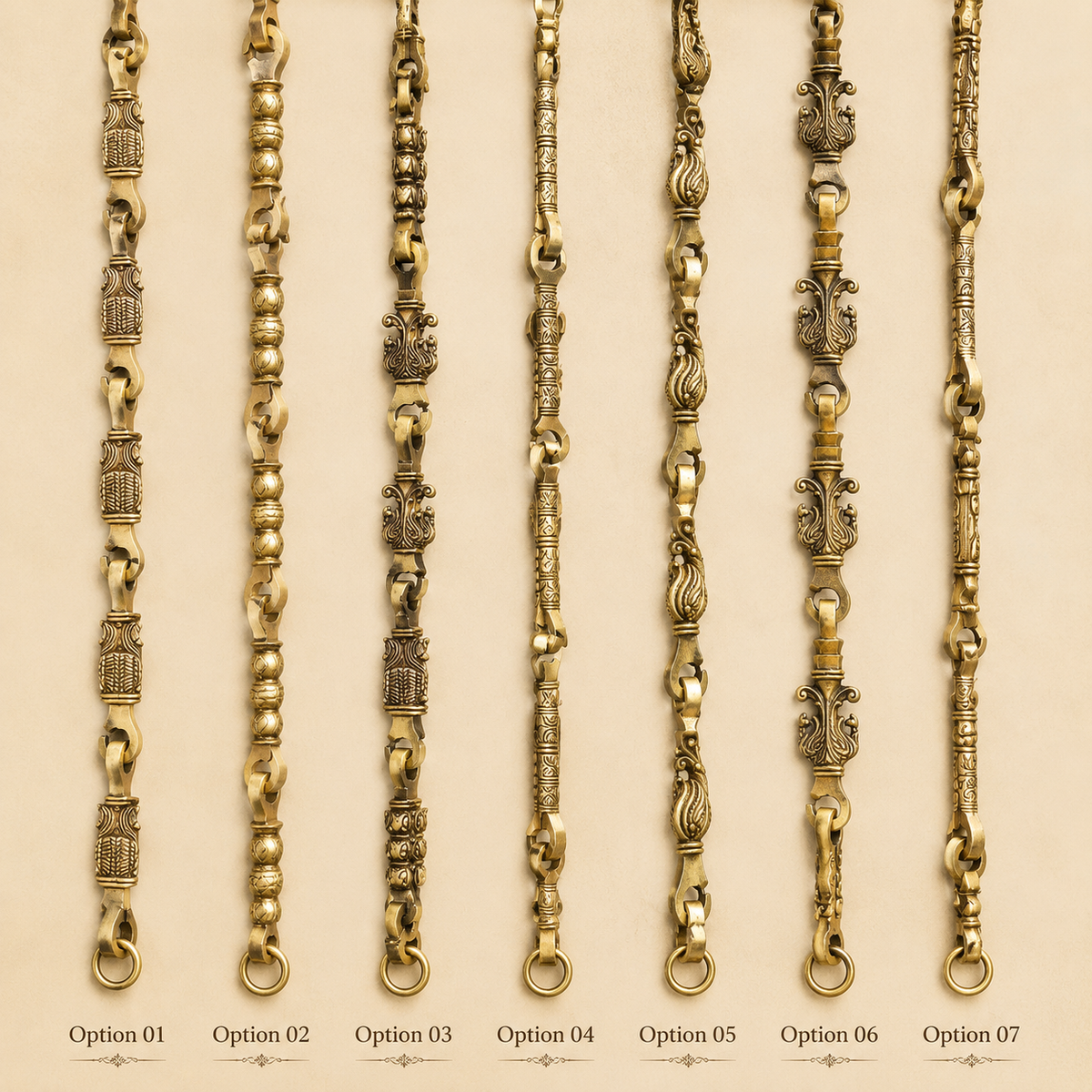 Meera — Wooden swing ( brass chains )