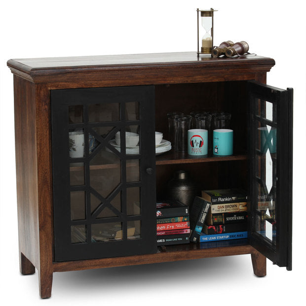 Crockery Unit Wooden - FUZULI Secondary image