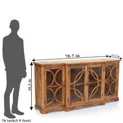 Crockery Unit Wooden - FREMONT