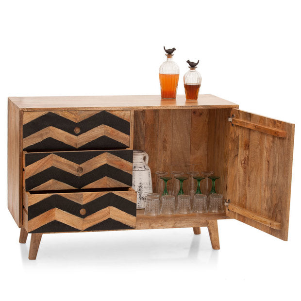 Crockery Unit Wooden - HERRINGBONE Secondary image