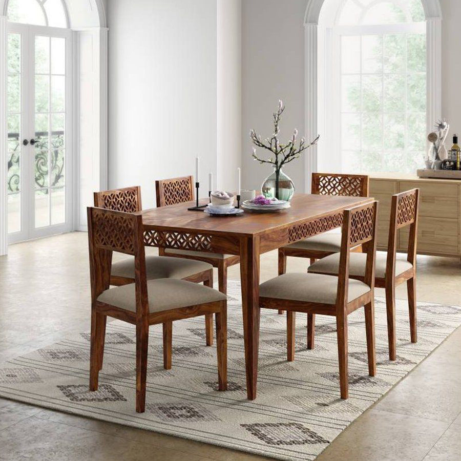 Dining Table Set (6) Wooden - Camellia Secondary image