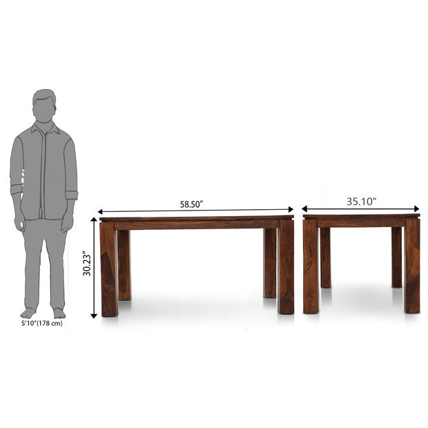 Dining Table Set - Wooden - ARUBA ZAGREB