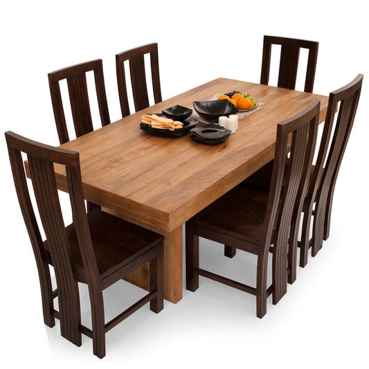Dining Table Set - Wooden - JORDAN CAPRA