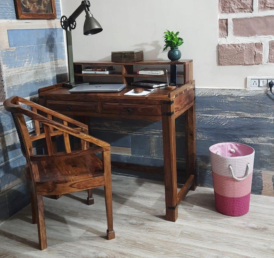 Study Table Bookshelf — Marigold