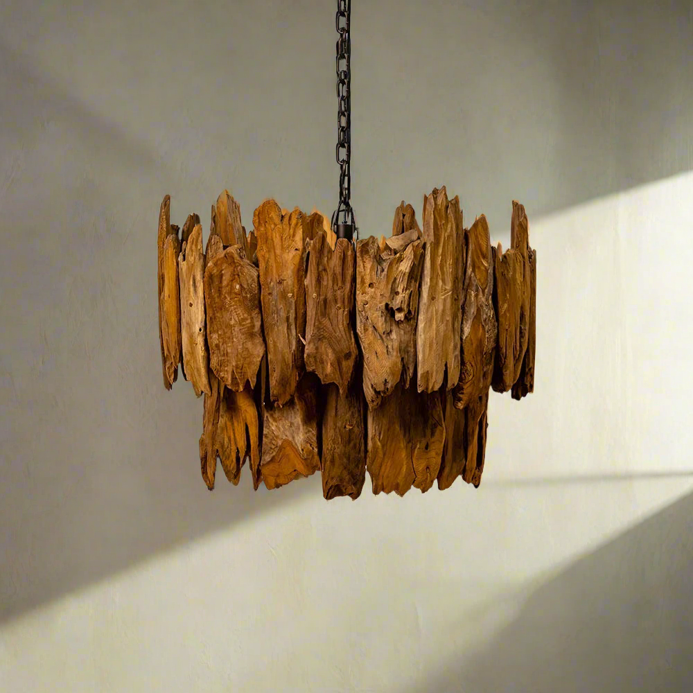 Chandelier Lamp League — teak