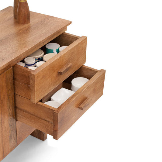 Crockery Unit Wooden - LUBBOCK