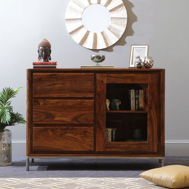 Crockery Unit - Wooden - SAATLY 