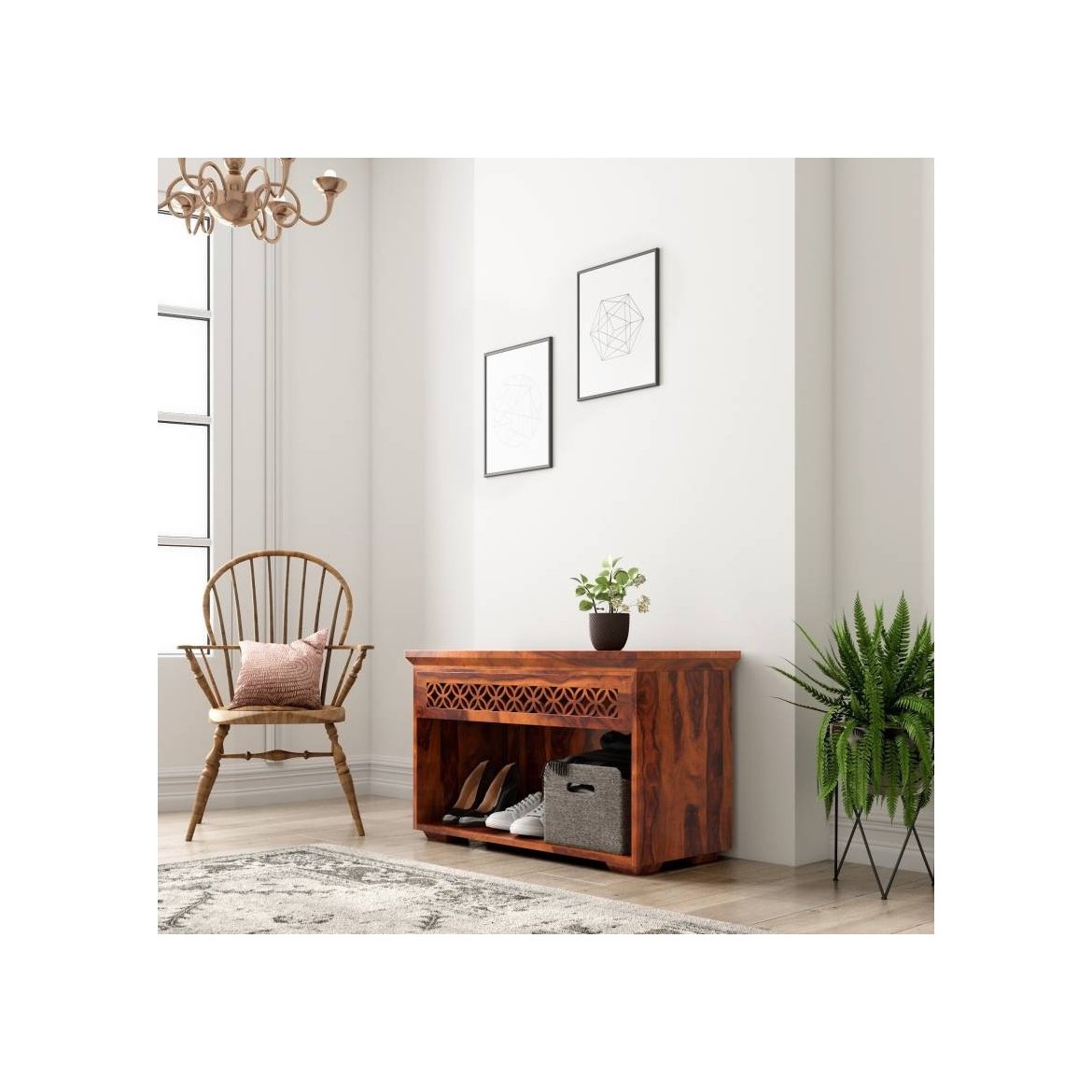 Shoe Rack  Wooden — Camellia Collection Secondary image