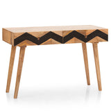 Study Table Wooden Herringbone