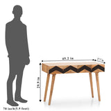Study Table Wooden Herringbone