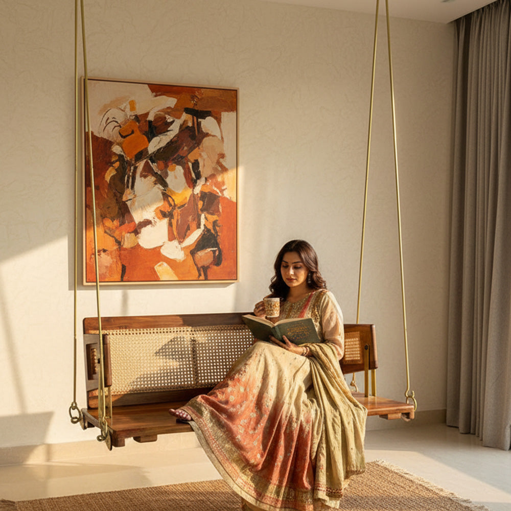 wooden swing
