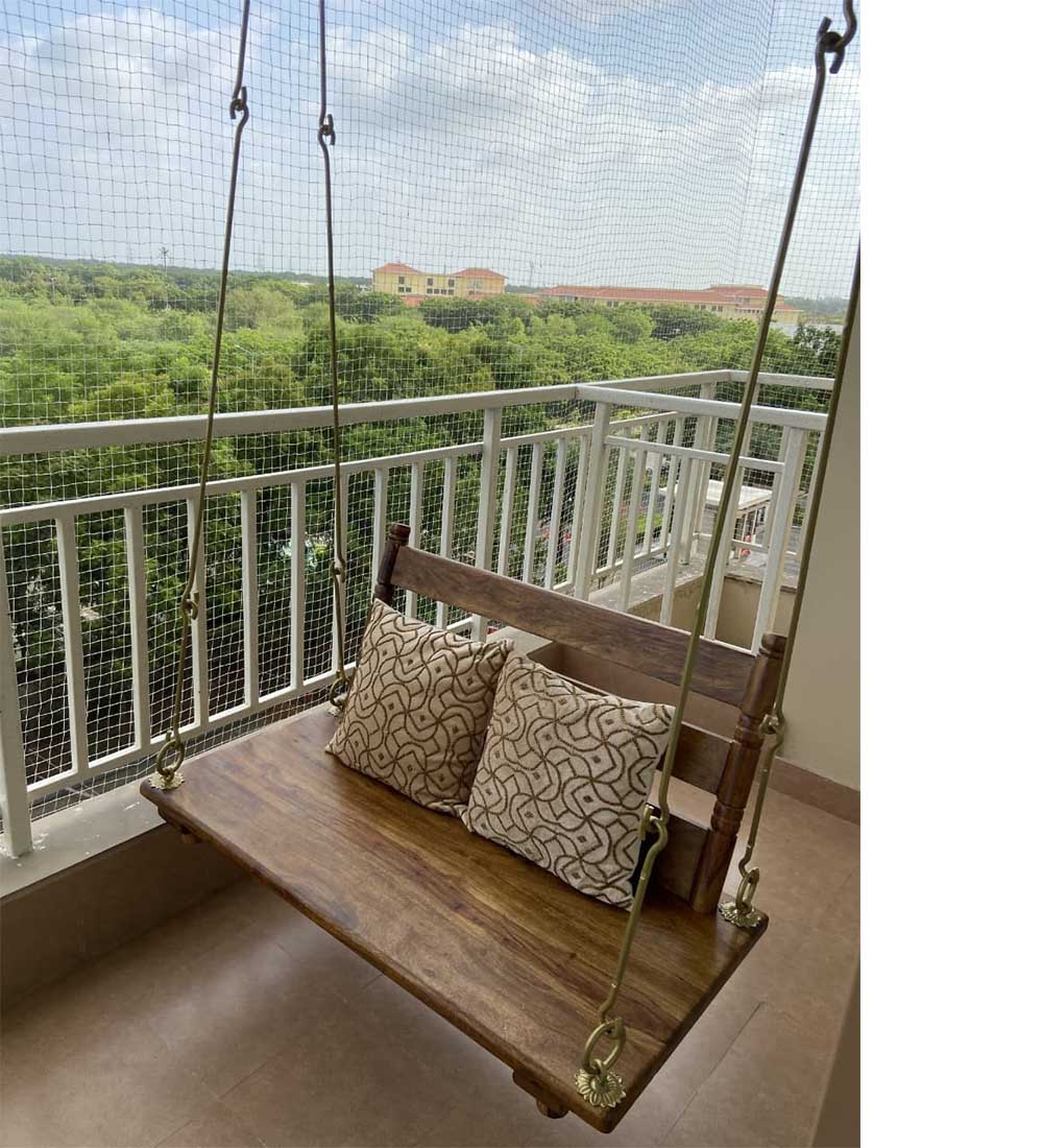 wooden swing for home