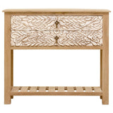 Console Table Wooden CARVED — Dahlia Collection