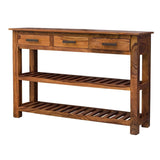 Wooden Console Table Gladiolus