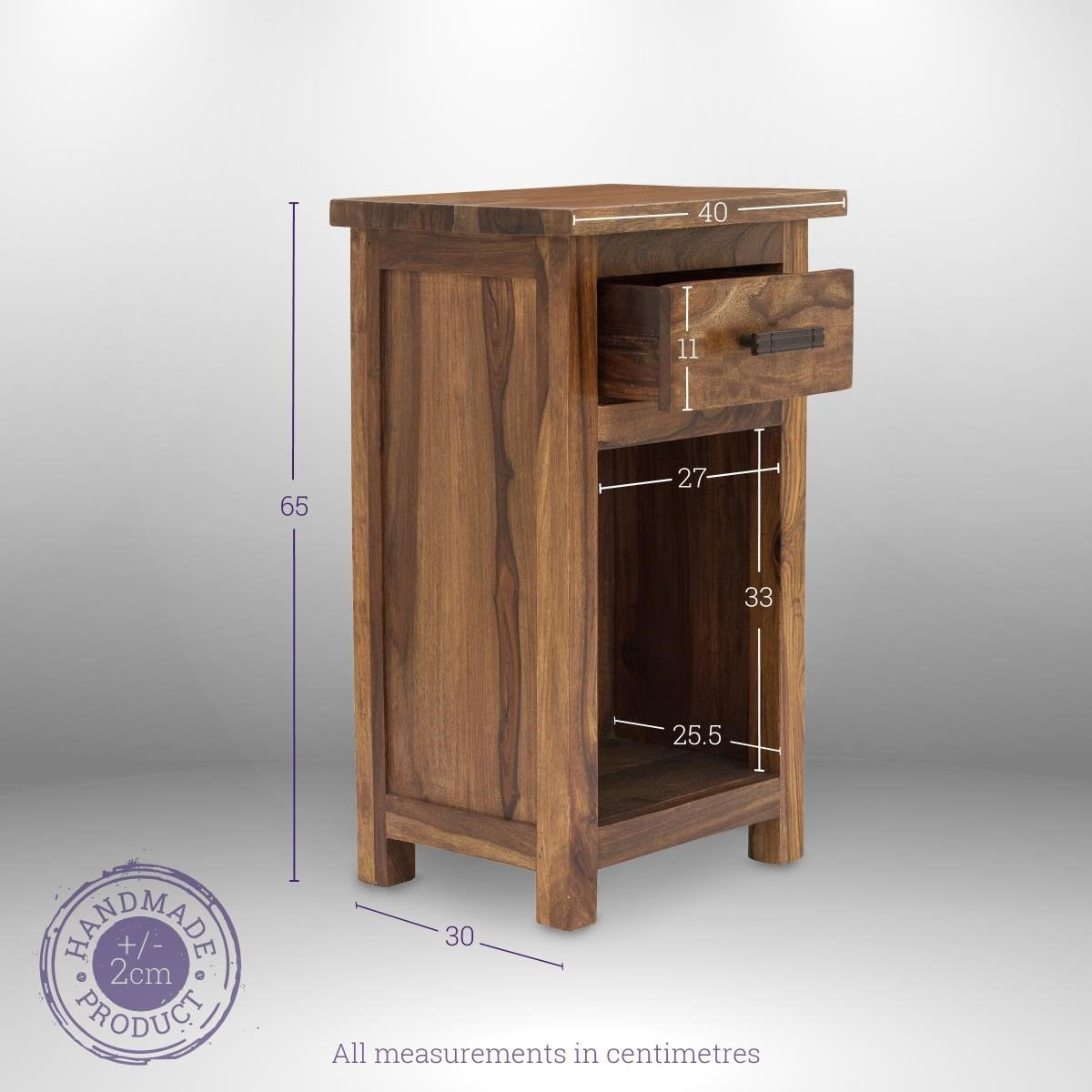 Wooden Bedside table - Gladiolus Collection Secondary image