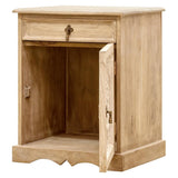 Bedside Table Carved — Dahlia Collection
