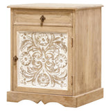 Bedside Table Carved — Dahlia Collection