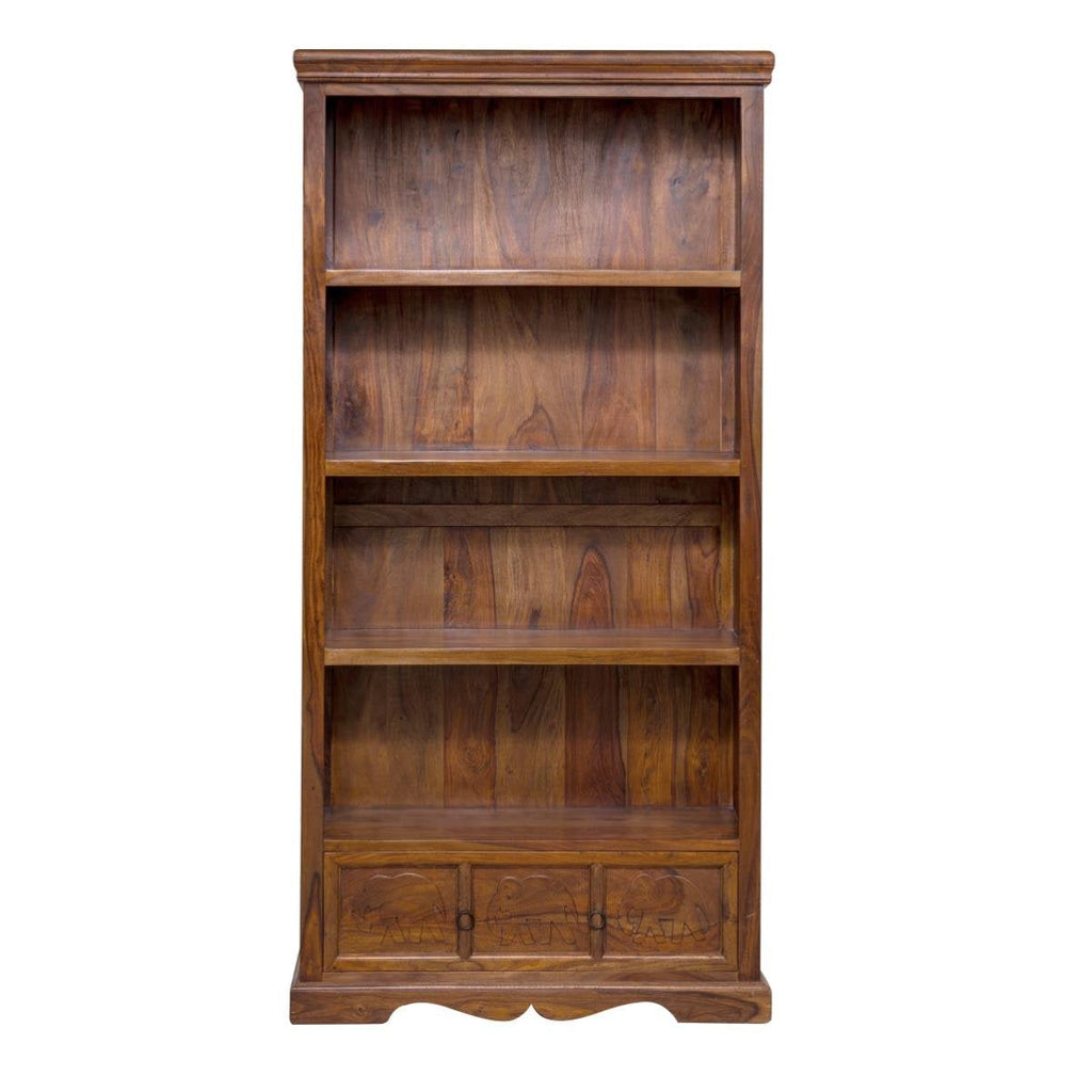 Wooden Bookshelf Elephant