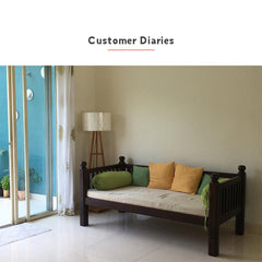 Diwan -Day Bed Wooden —  Marigold