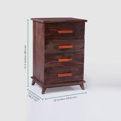 Chest Of Drawers Wooden — Idyllic (Walnut)