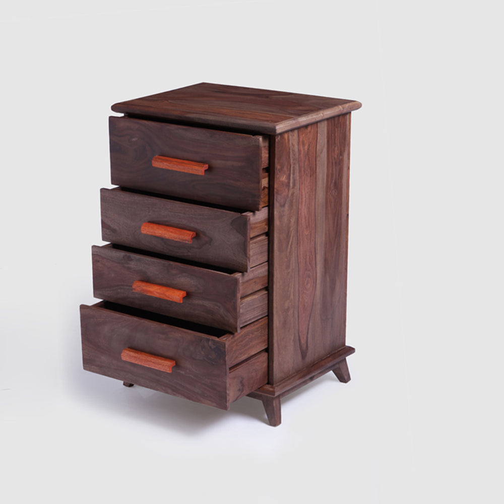 Chest Of Drawers Wooden — Idyllic (Walnut)