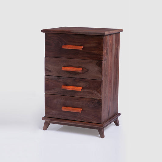Chest Of Drawers Wooden — Idyllic (Walnut)