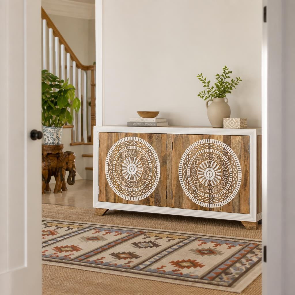 Hand Carved Sideboard — Aria