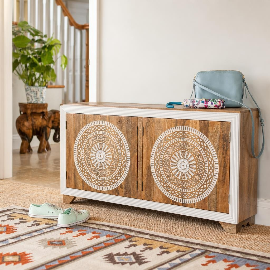 Hand Carved Sideboard — Aria