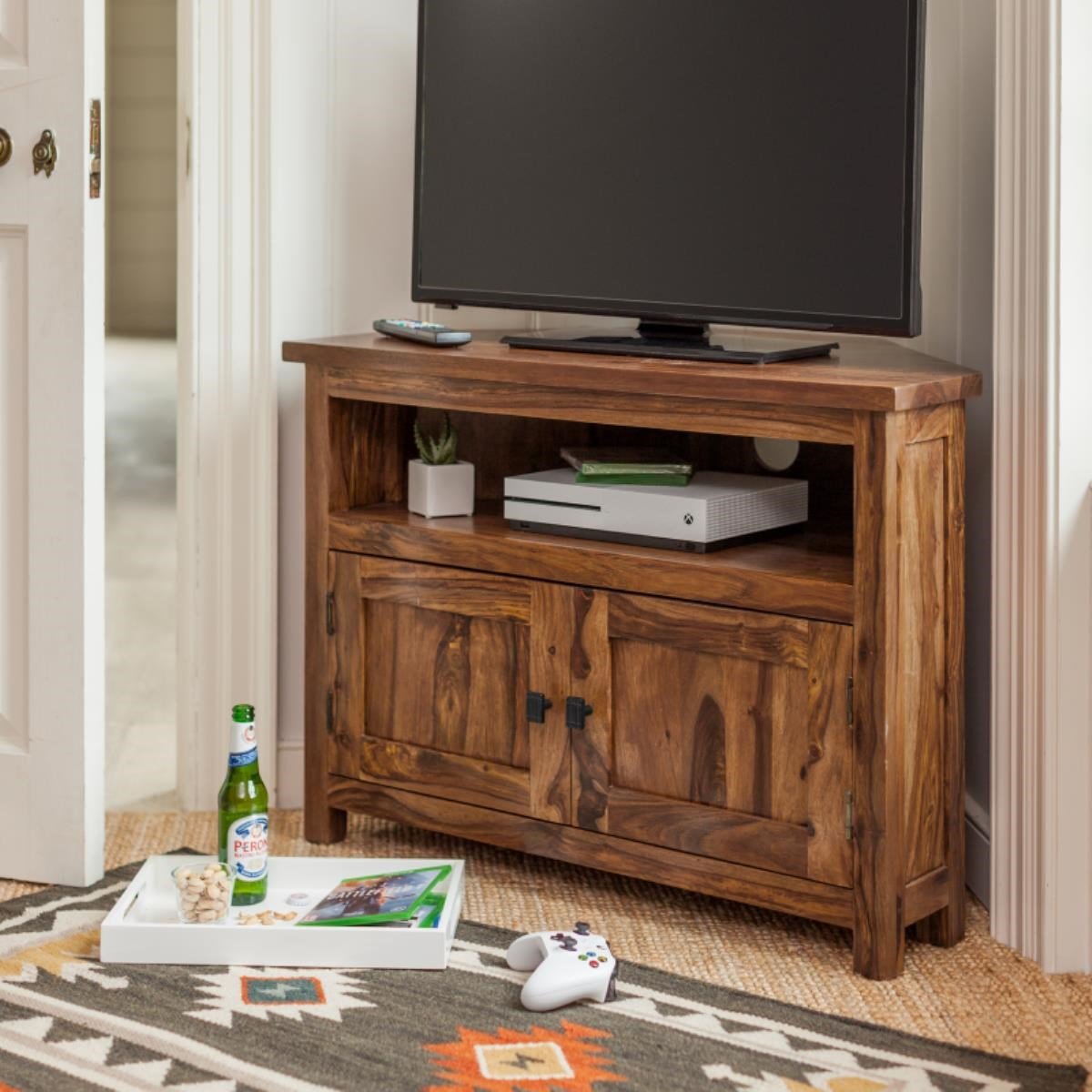 Wooden TV Unit - CORNER ( Marigold Collection ) Main image