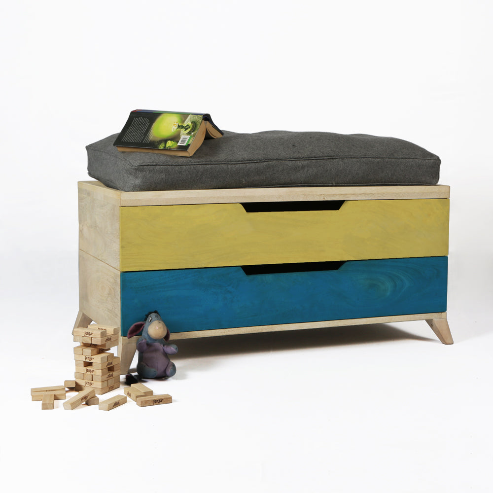 Chest Of Drawer (Cum Bench)  Wooden — CREAT