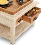 Coffee Table + Tray - Wooden  — CRESCENT